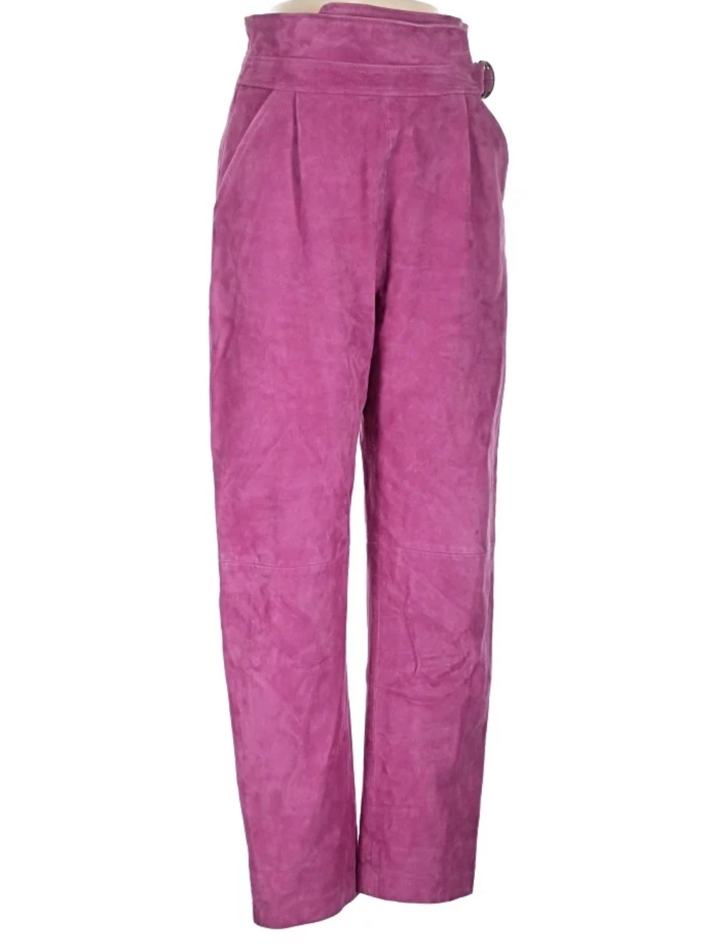 Sezane Pink Leather Pants